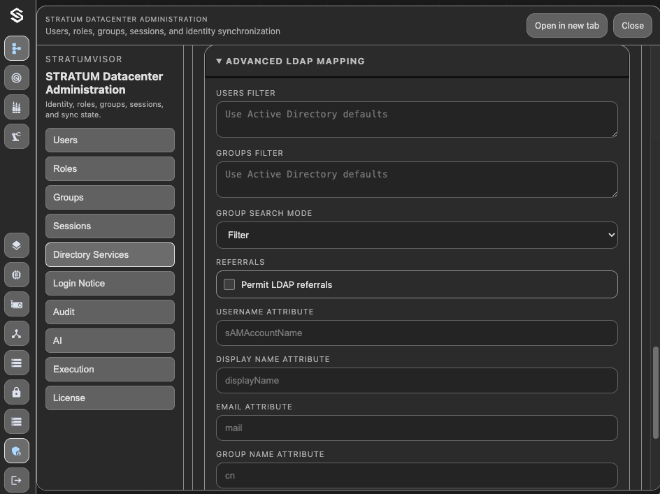Active Directory Attribute Mapping
