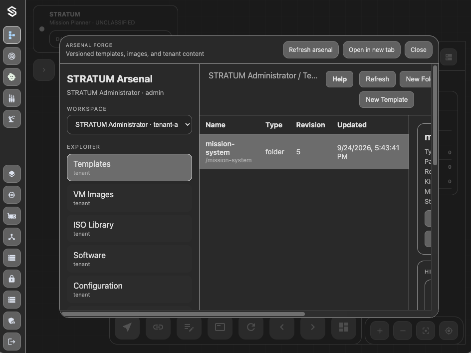 Imported Template List