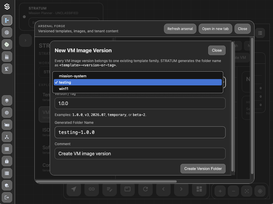 Create VM Image Version