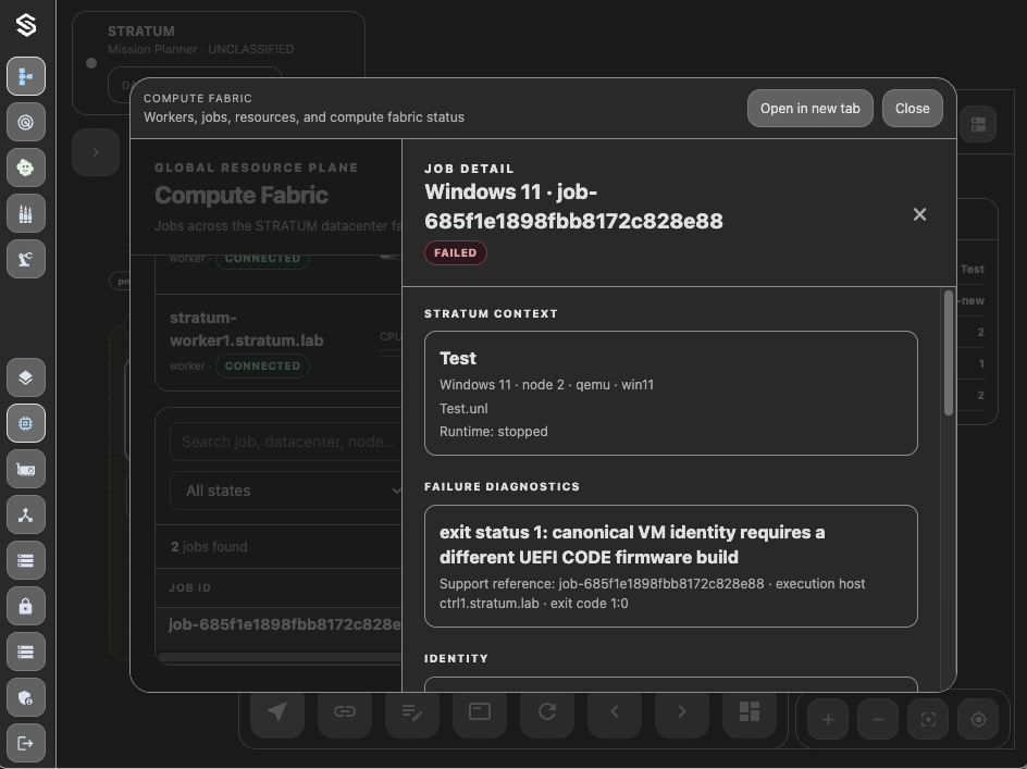 Compute Job Failure Details