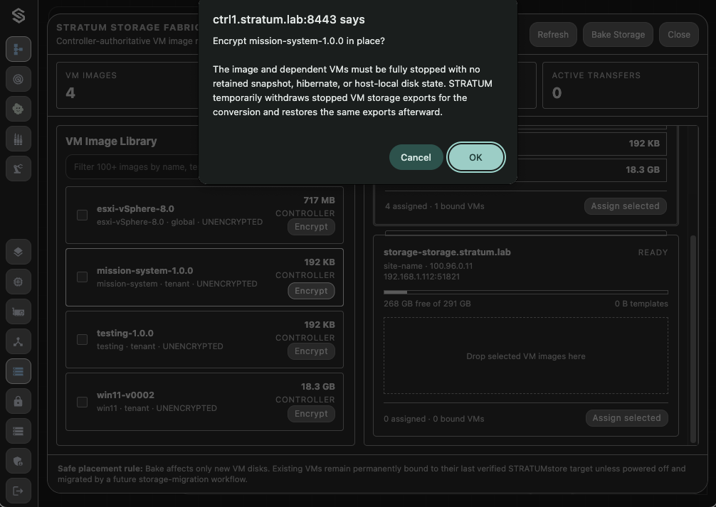 Confirm Storage Encryption
