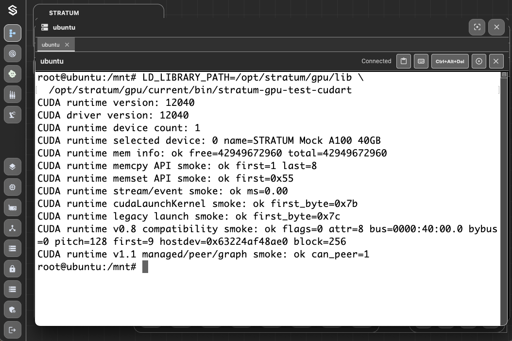 CUDA Validation Output