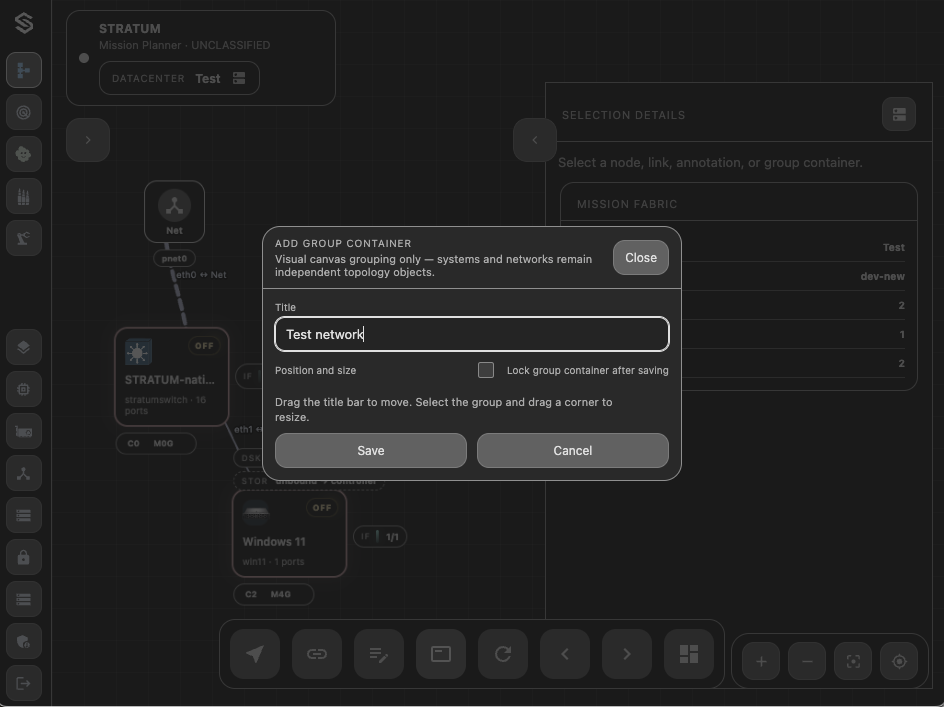Configure Group Container