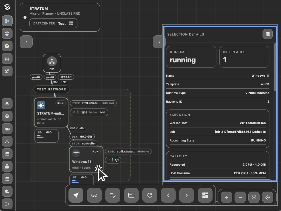 Running Node Selection Details