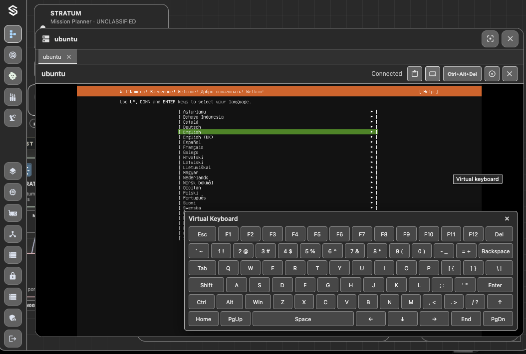 Console Virtual Keyboard