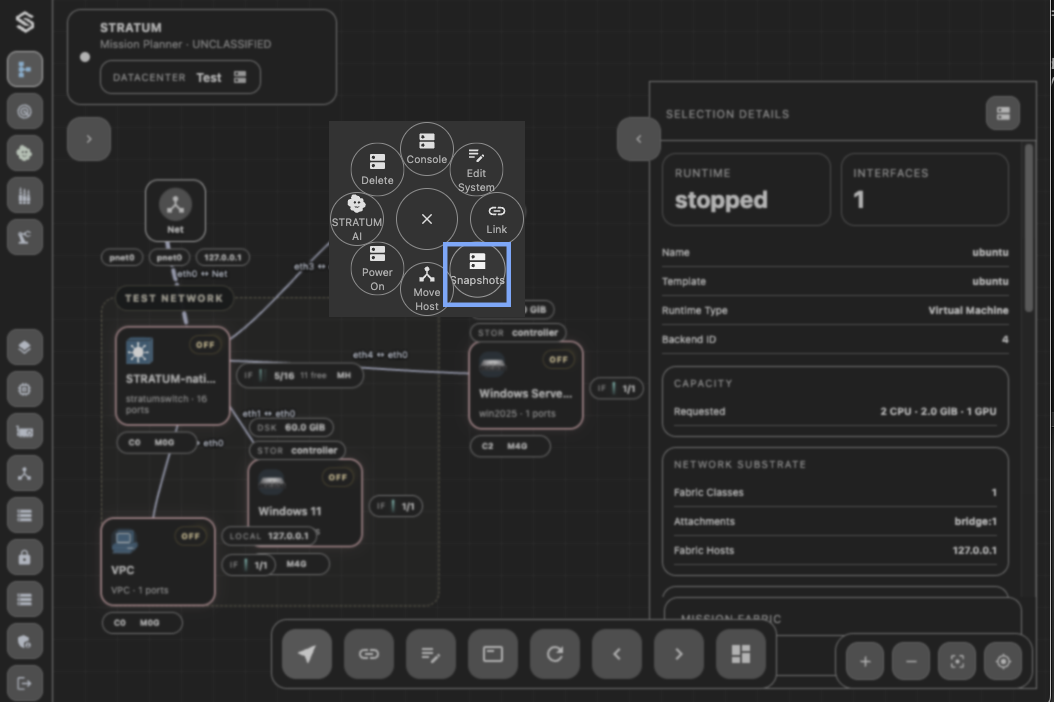 Snapshot Node Action