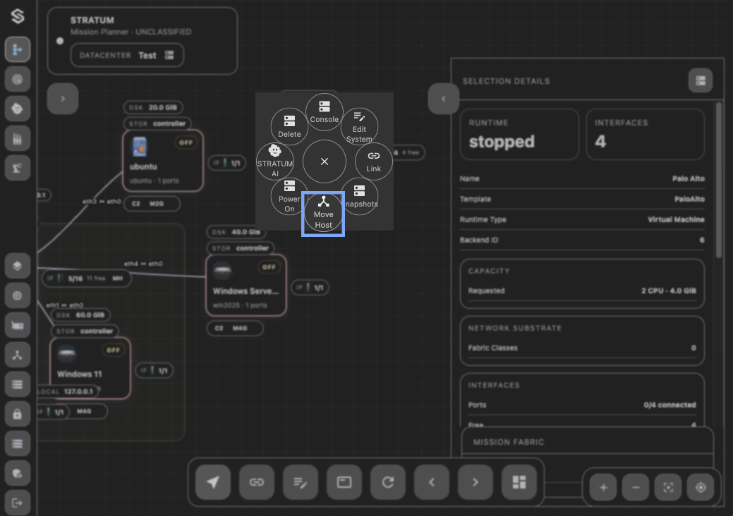 Move VM Context Action