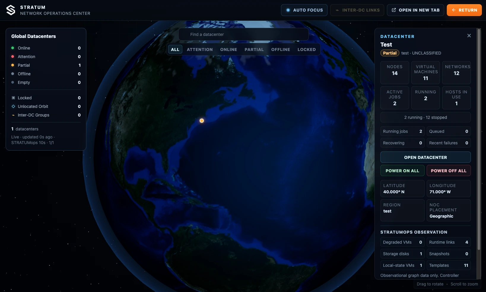 STRATUM Network Operations Center