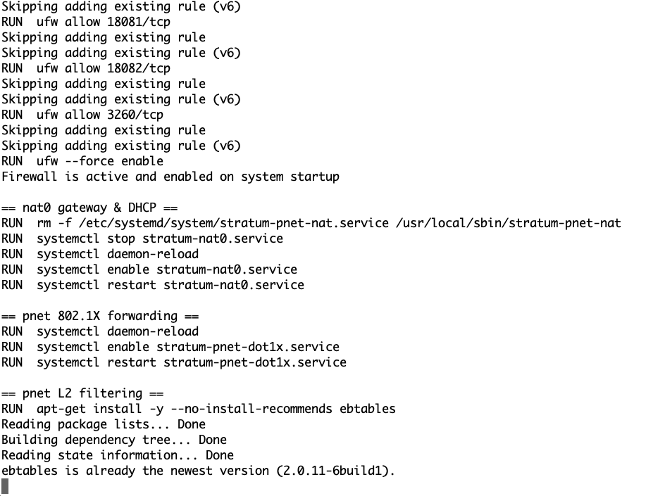 Host Setup Services And Network