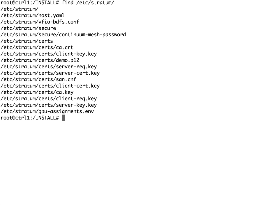 STRATUM Etc Configuration Layout
