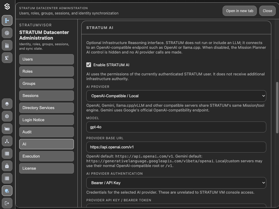 AI Provider Configuration