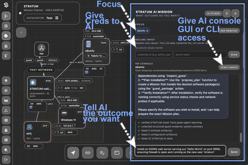Node AI Operations Panel