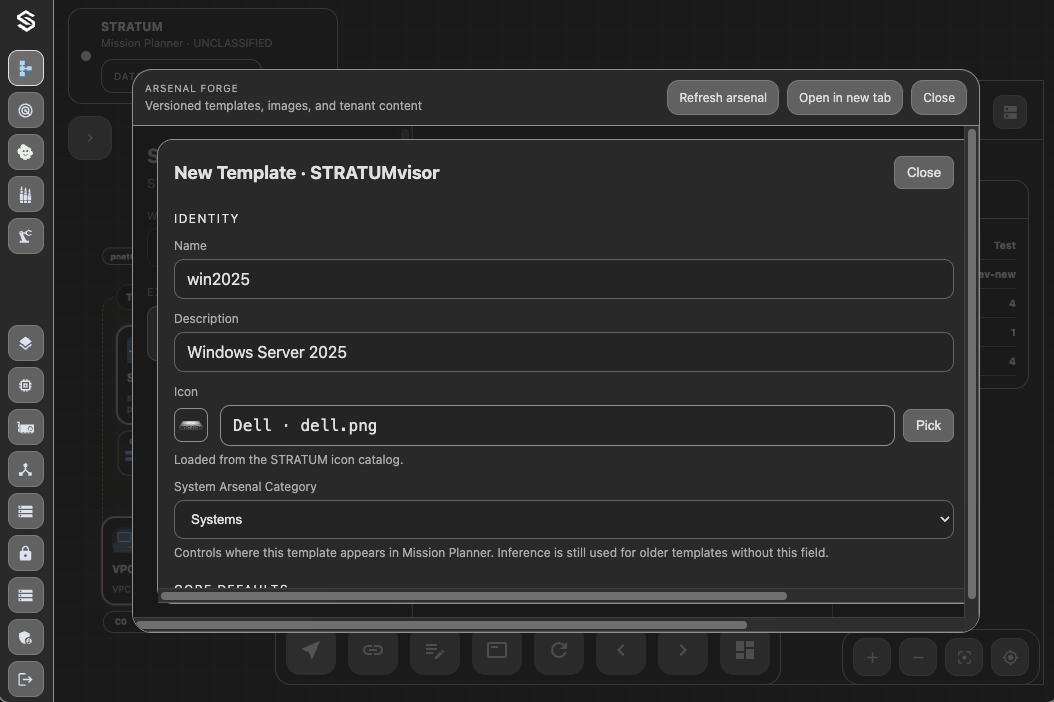 Windows Template Identity