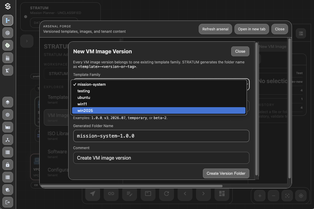 Select Template For Windows Image