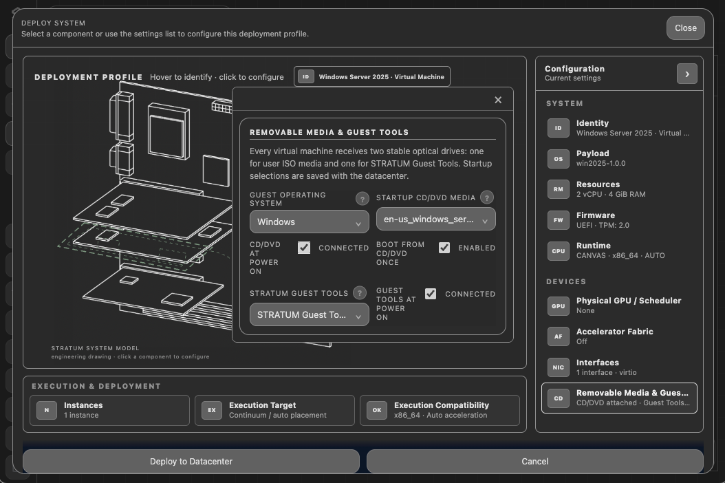 Confirm Removable Media And Guest Tools